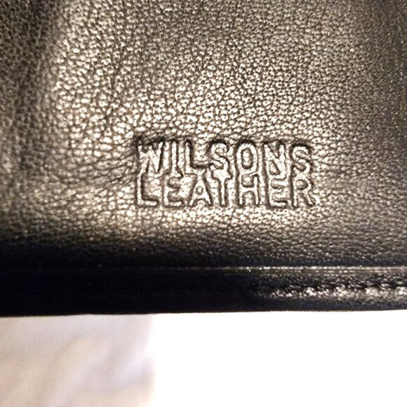 Wilson's Leather Mens Trifold Wallet Black New - Picture 8 of 8